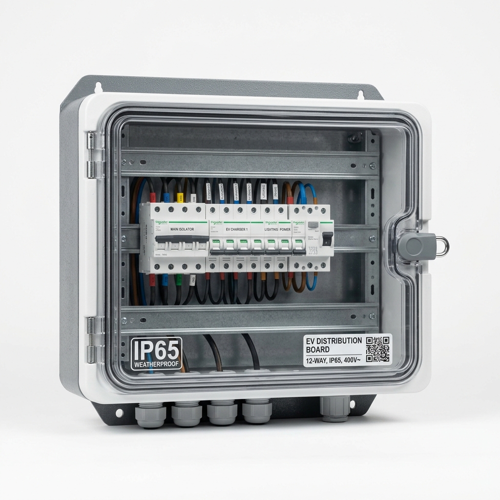 Mendera 3.3kW Dedicated EV Distribution Board (DB)