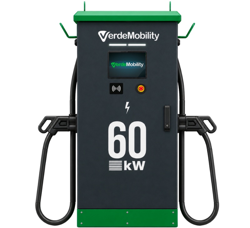 Verde Mobility Ksipra DC 60D 60kW Dual-Gun Fast Station
